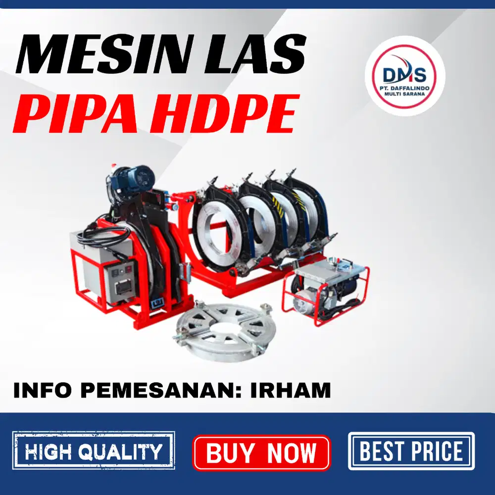 Mesin Pipa Hdpe 160mm Hydraulic SHD | Penyambung Pipa Hdpe