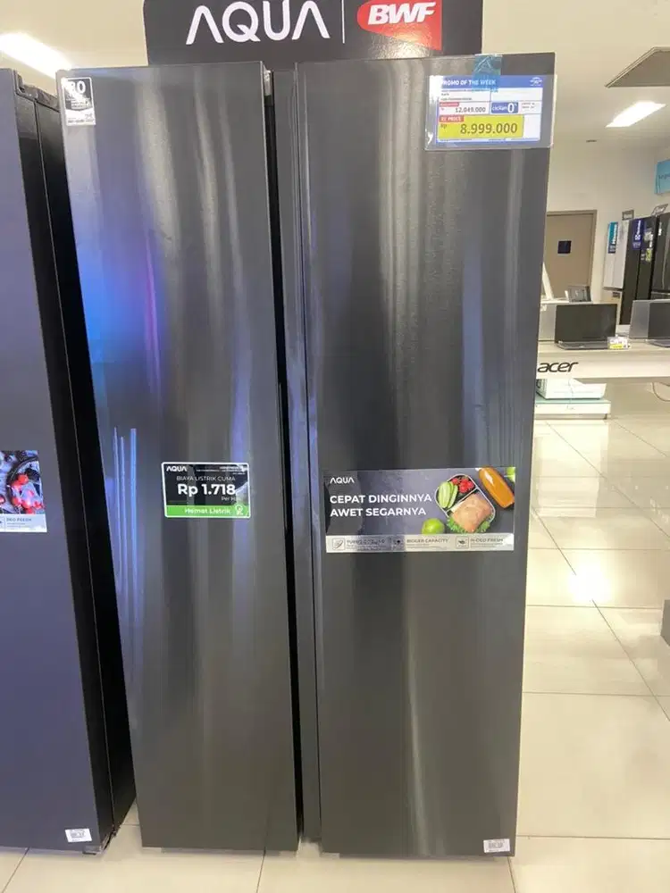 AQUA SBS 2pintu 616L