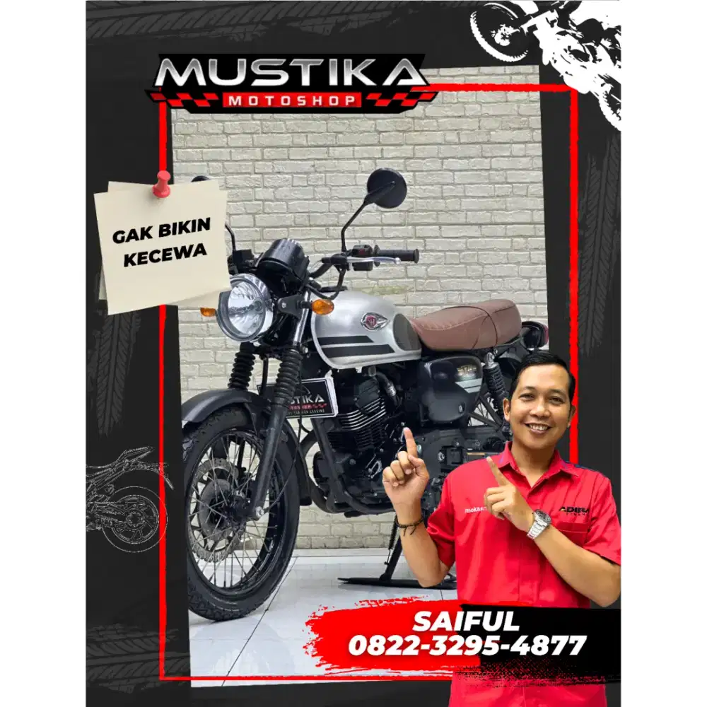 Perfect Condition!!Kawasaki W175 Se 2019 N Kota Mulus Murah-Mustika