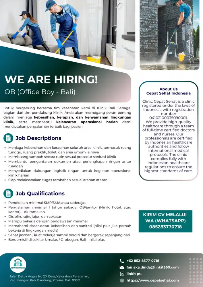 Lowongan Kerja - Office Boy