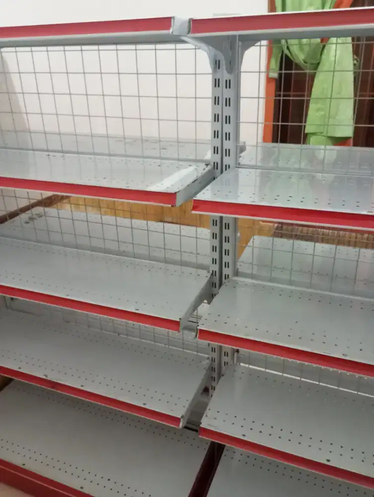 Rak toko mini market dua sisi
