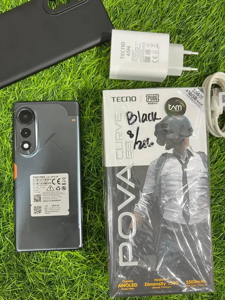 Tecno Pova 7 Curve 5G 8/256GB Fullset Mulus