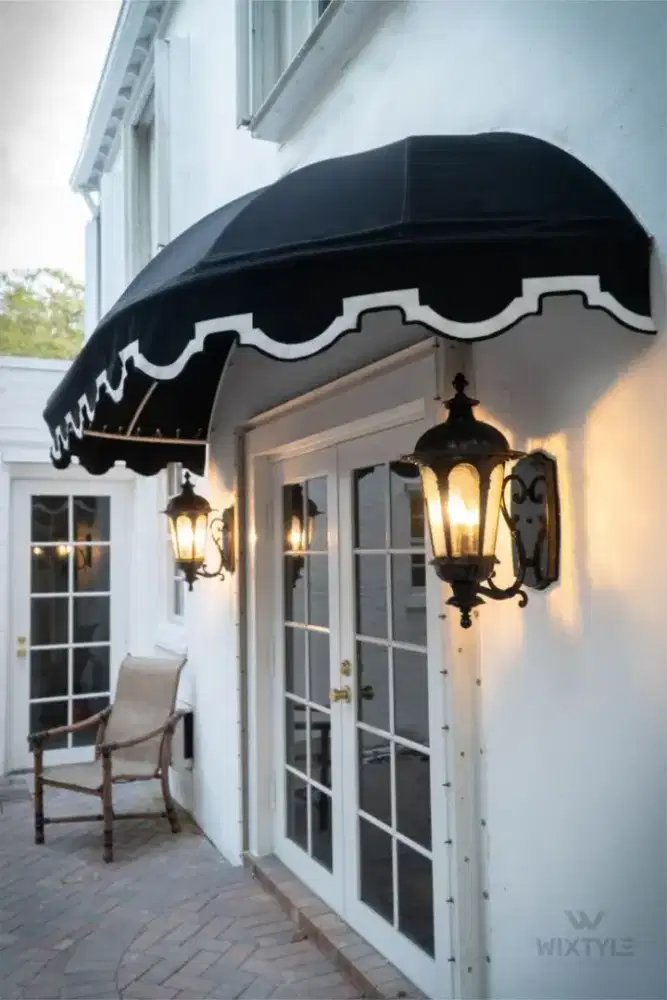 kanopi kain awning waterproof murah berkualitas free pengukuran/survei