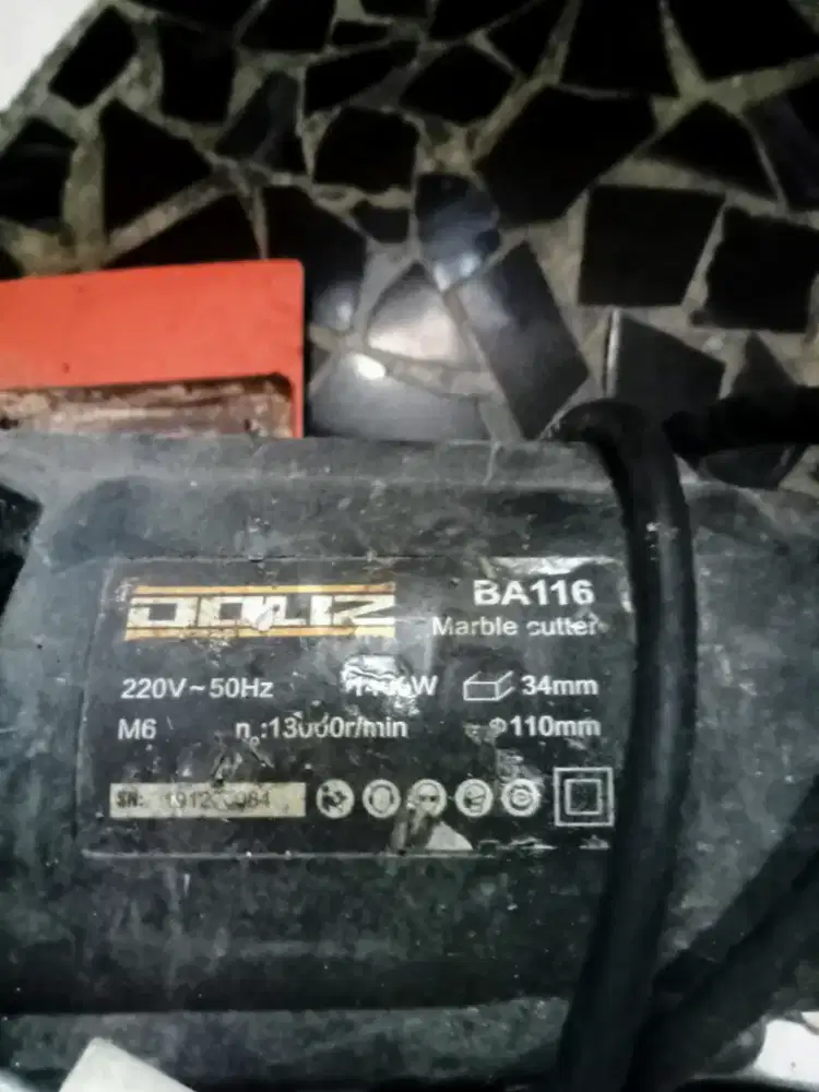 Mesin Potong Keramik Doliz BA116 Marble Cutter