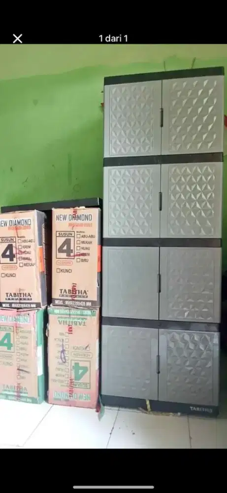 Lemari plastik 4 susun