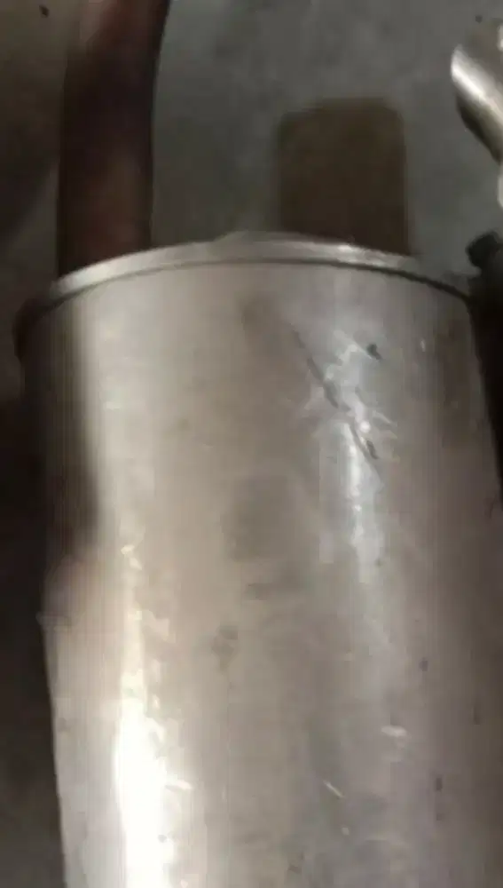 Kenalpot racing Brio gen 2 tahun 2019. Bagian belakang aja muffler