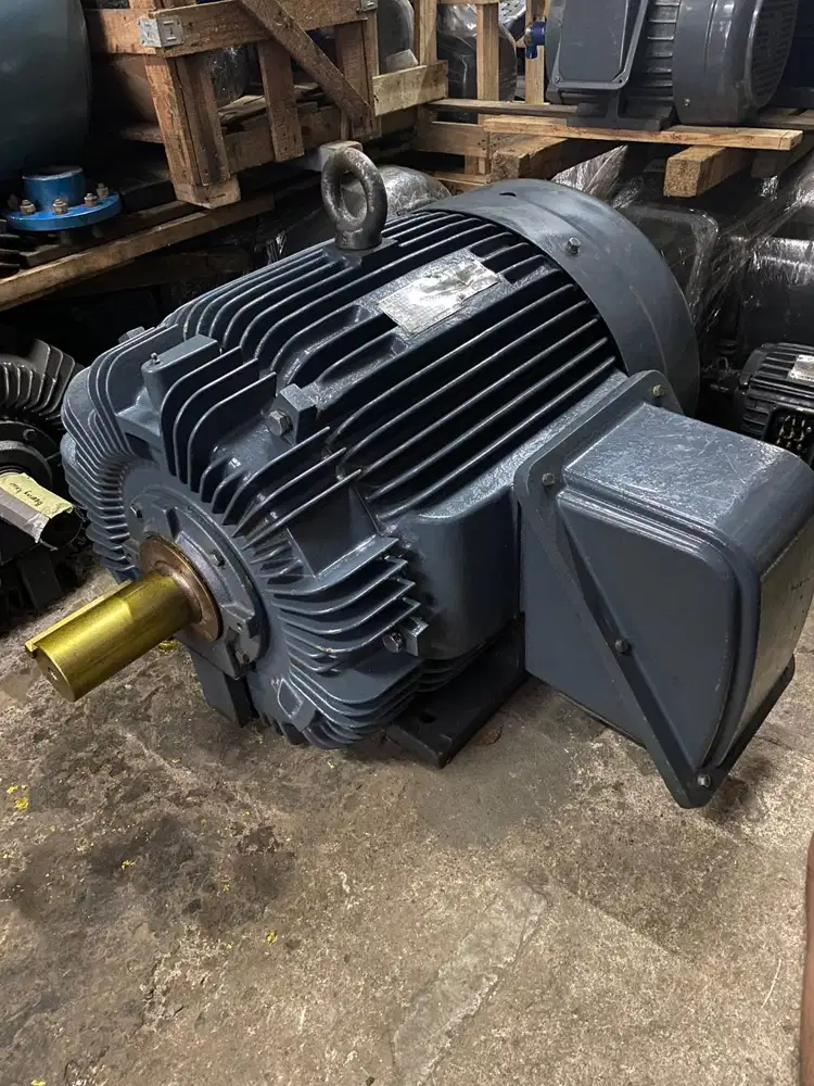 TECO 125hp 90kw 4pole dinamo elektro motor penggerak 3phase