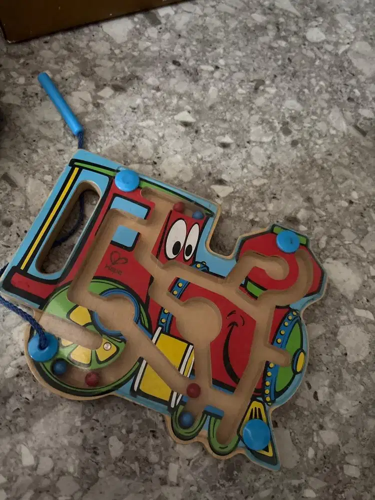 Mainan kayu hape magnetic