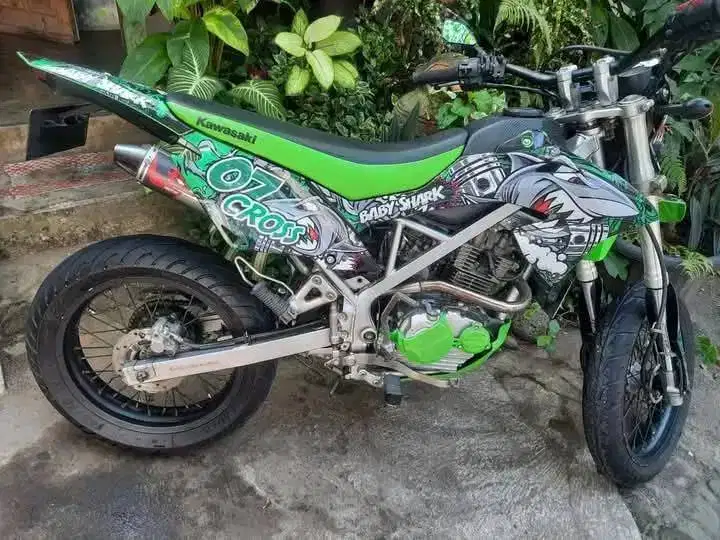 KAWASAKI KLX BF 150 2017 MODIF SUPERMOTO TERAWAT
