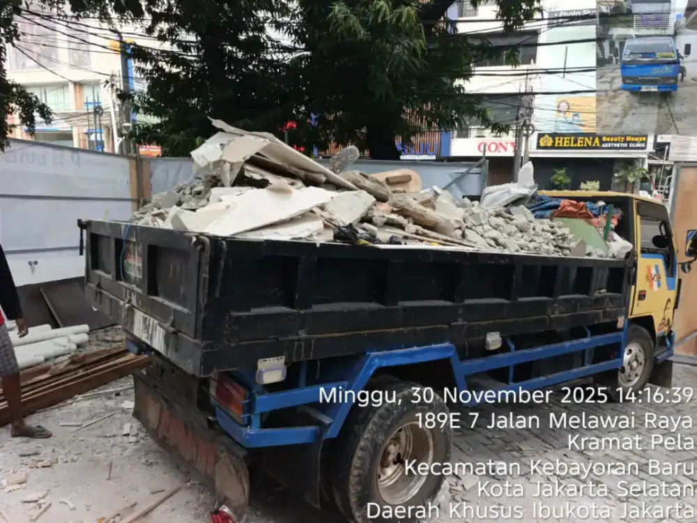 Jasa buang puing dan tanah