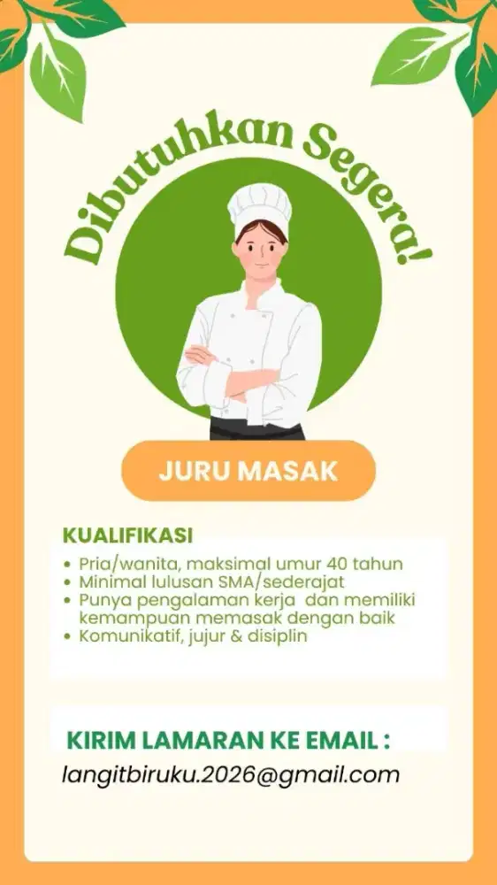 Lowongan Juru masak