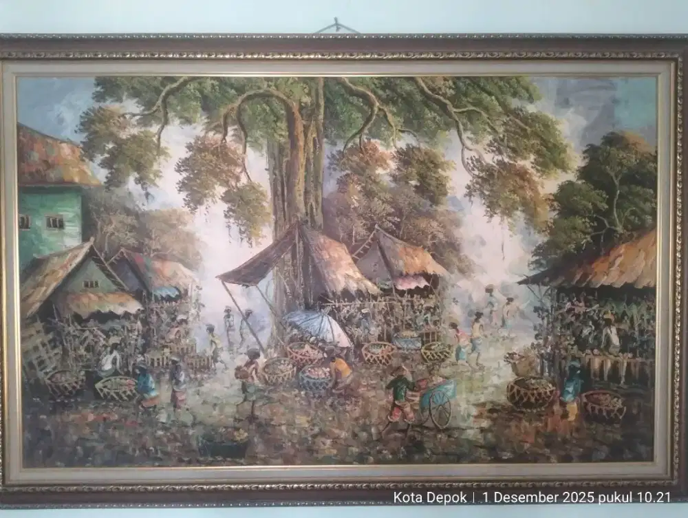 Lukisan suasana pasar
