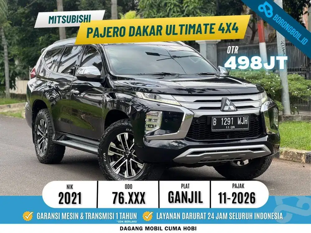 Pajero Dakar 4x4 Ultimate AT 2021 Hitam