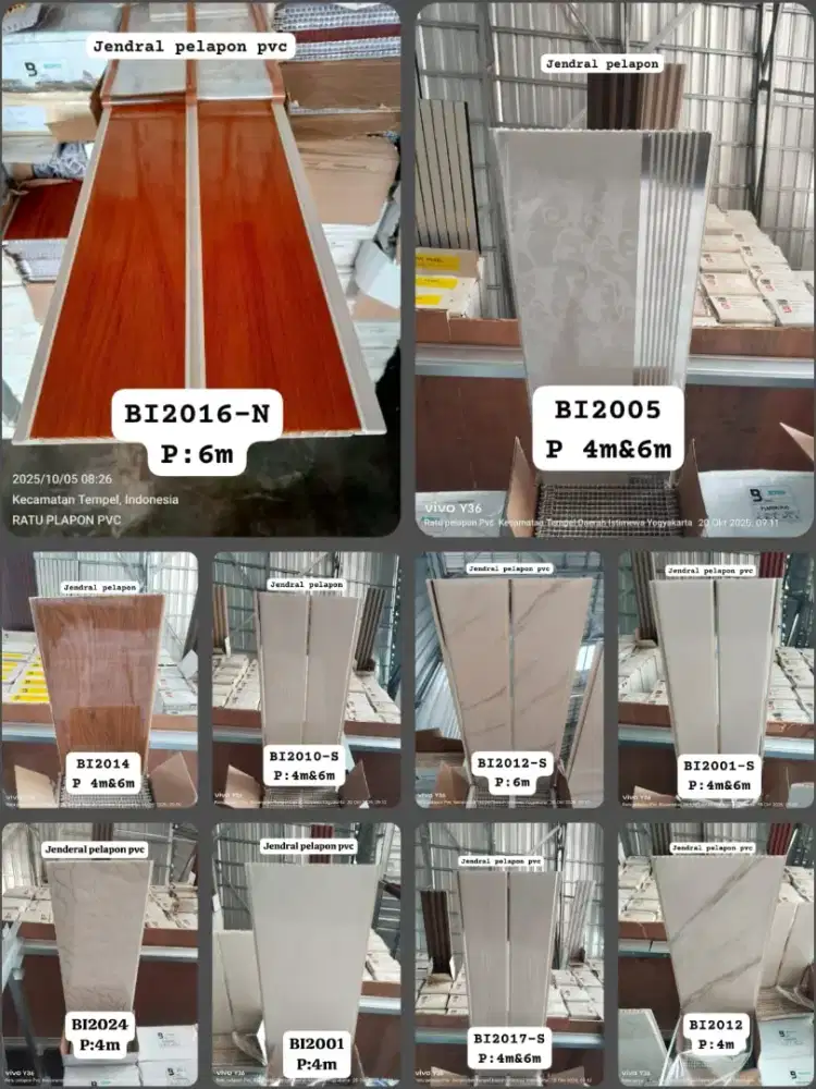 Plafon pvc terpasang murah dan bergaransi matrial berkualitas