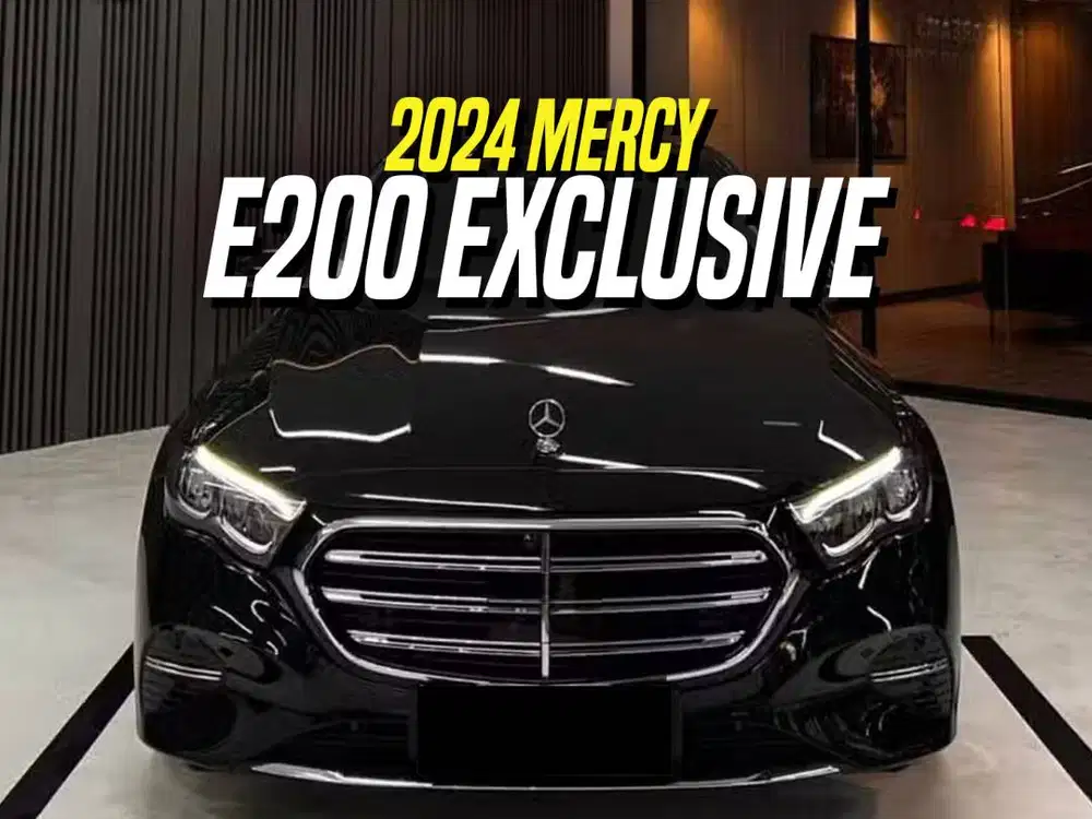 Mercedes Benz E200 Exclusive Line 2024 Black Hitam Mercy E 200