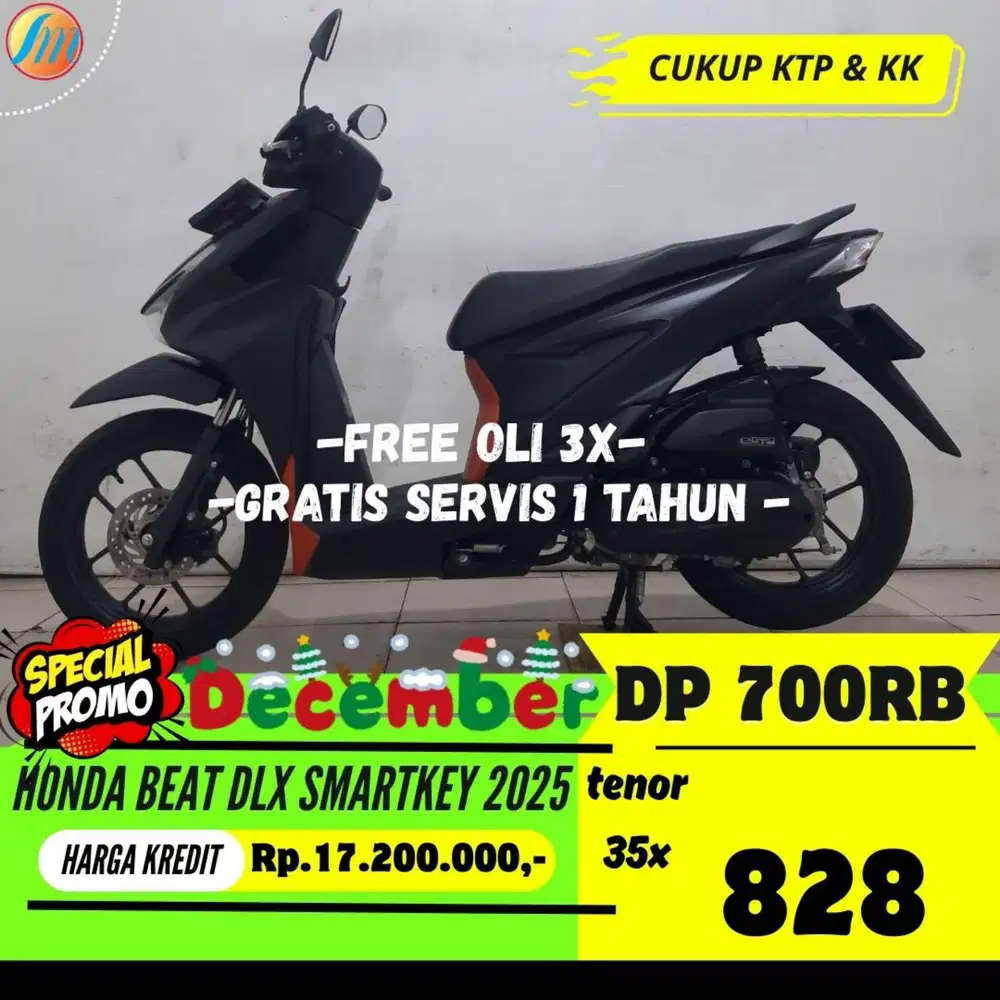 DP CUMA 700RB HONDA BEAT DELUXE SMARTKEY 2025 ANGSURAN SANGAT RINGAN