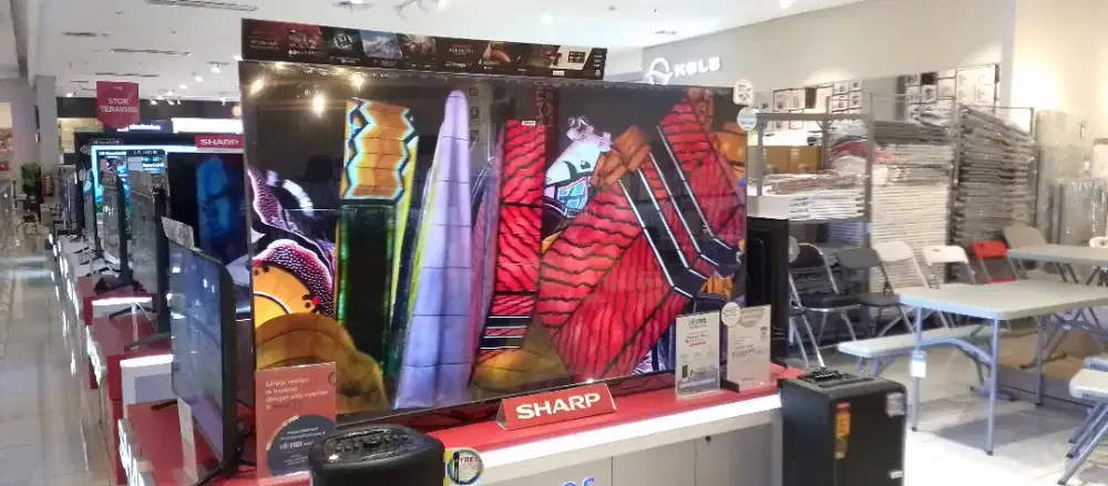 cicilan kredit tv Sharp dibogor pakai Home Credit