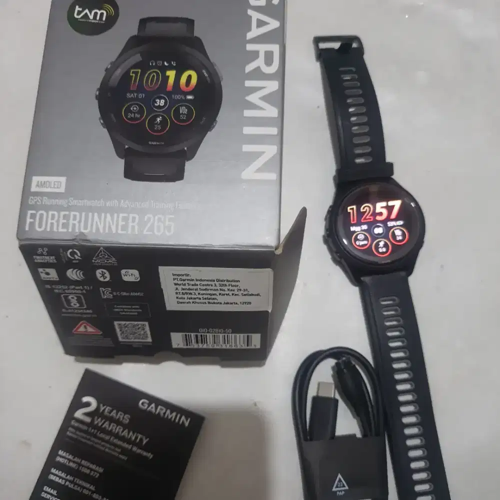 Garmin forerunner 265 music black