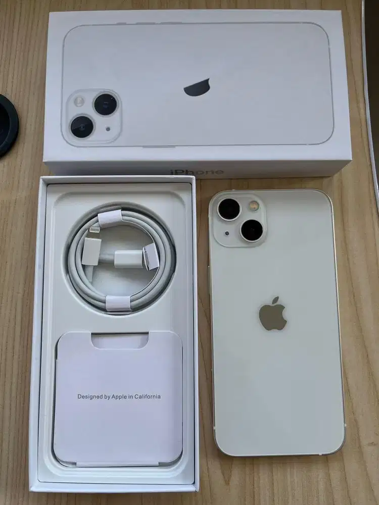 Iphone 13 128 putih (starlight)inter all operator full set mulus