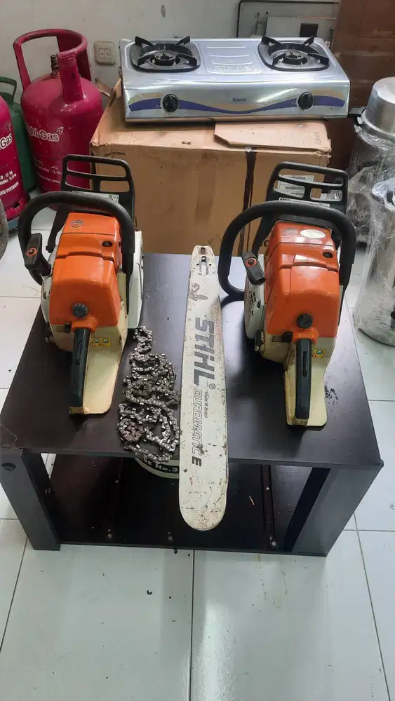 Chainsaw STIHL MS 381 Komplit Siap Pakai + Bar 25 Laser Mesin Potong