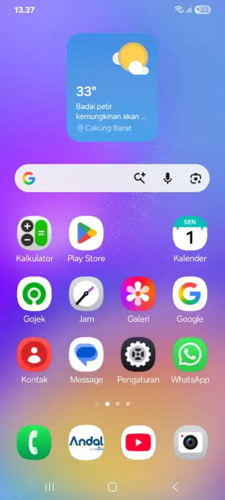 Hp samsung A05 ram 4/128