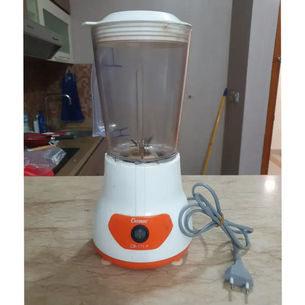 Cosmos Blender Plastik Juicer 1Liter CB 171P Orange Seken Bekas Pakai