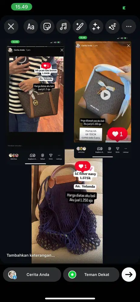 Jual cepat abisin isi lemari