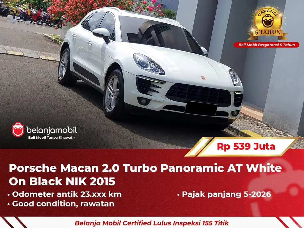 [ GARANSI 5TH ] Porsche Macan 2.0 Turbo Panoramic AT 2015 2016