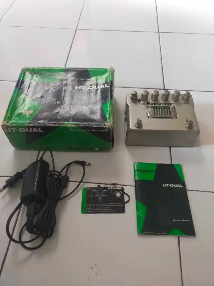 Efek gitar stompbox merk blackstar dual HT model tabung lengkap fulset
