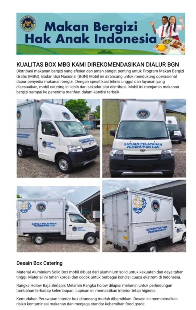 Mobil Box MBG Foodtray