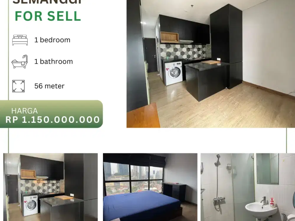Dijual Apartement Taman Sari Semanggi 1BR Full Furnished Lantai Tinggi