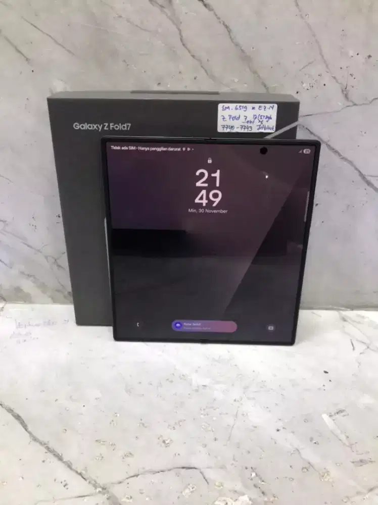 Di jual HP SAMSUNG GALAXY Z FOLD 7 5G JETBLACK RAM 12GB ROM 512GB