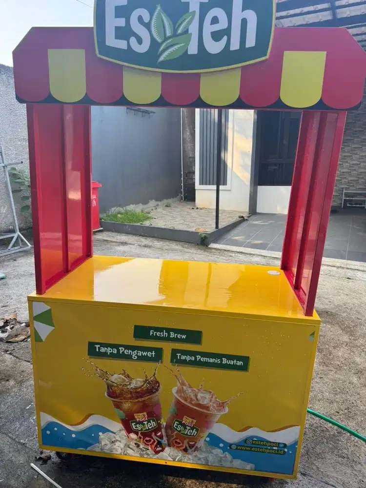 Gerobak Teh poci asli mitra poci