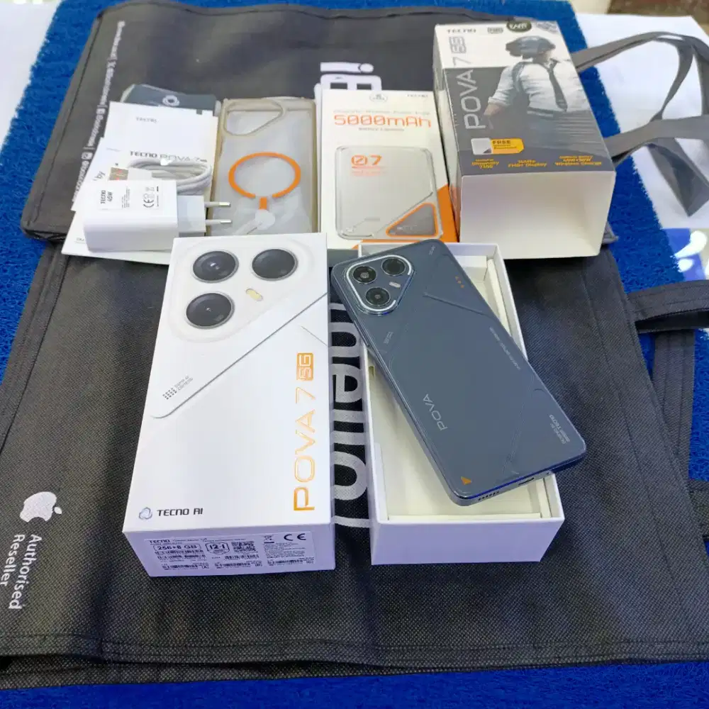 Tecno Pova 7 5G 8-256gb Pake 4 Bln 99,9% like new grs resmi msh pnjang