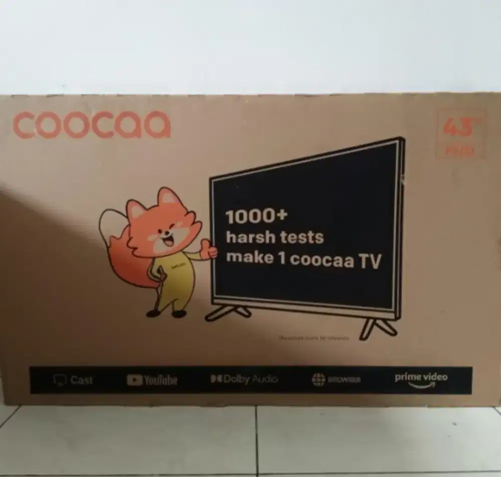 Coocaa 43in smart tv exdisplay