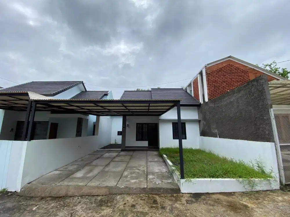 Rumah Modern Free Kanopi diutara Pasar Godean Siap AJB dan KPR