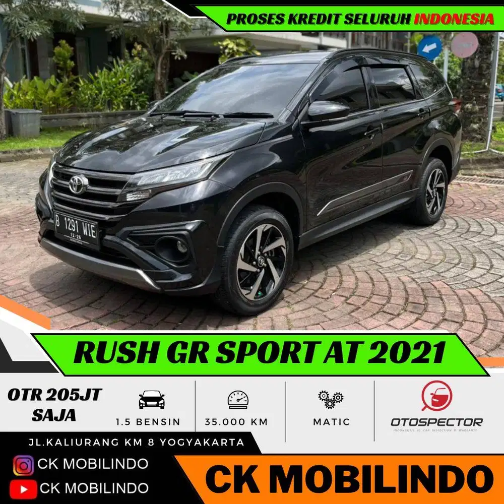 (Dp15jt) All New Rush GR Sport Matic 2021 Pajak Baru Kredit Murah