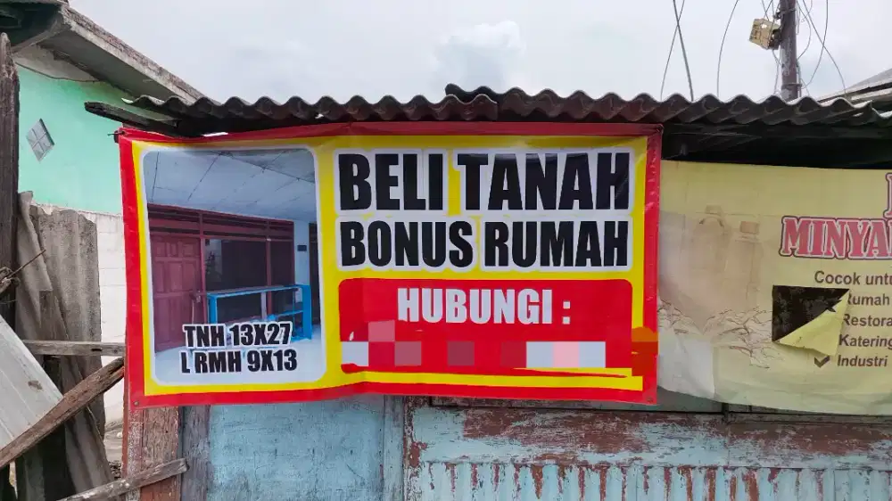 Jual rumah & tanah raya Bambe