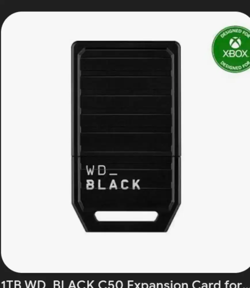 Xbox Expansion Card For Xbox Series WD_BLACK C50 1TB Second