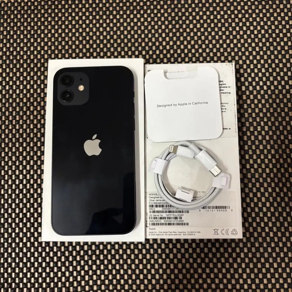Iphone 12 black inter 64gb bh 74