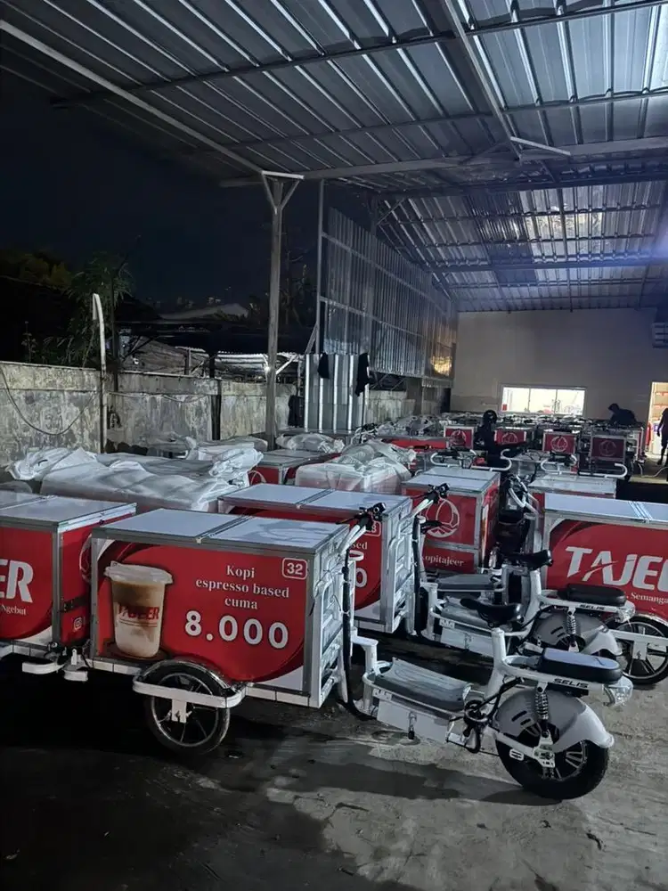 Lowongan jualan kopi kekinian pakai sepeda listrik. 1.5-4jt/bulan
