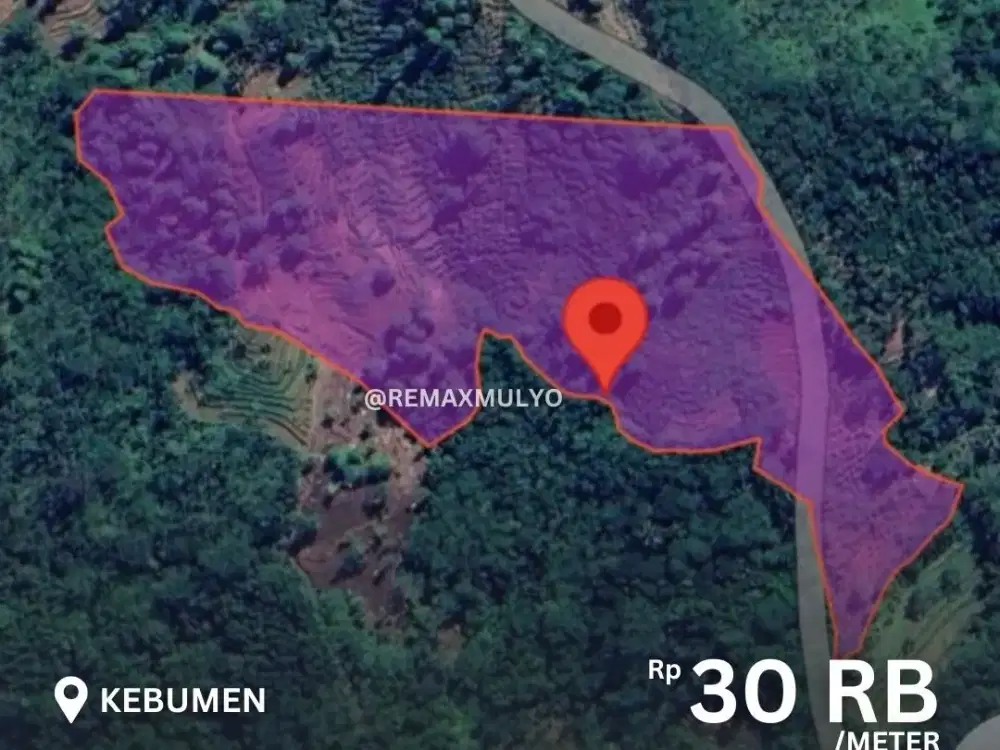 Dijual Tanah Murah dan Luas 26.550 m2 Lokasi Kebumen