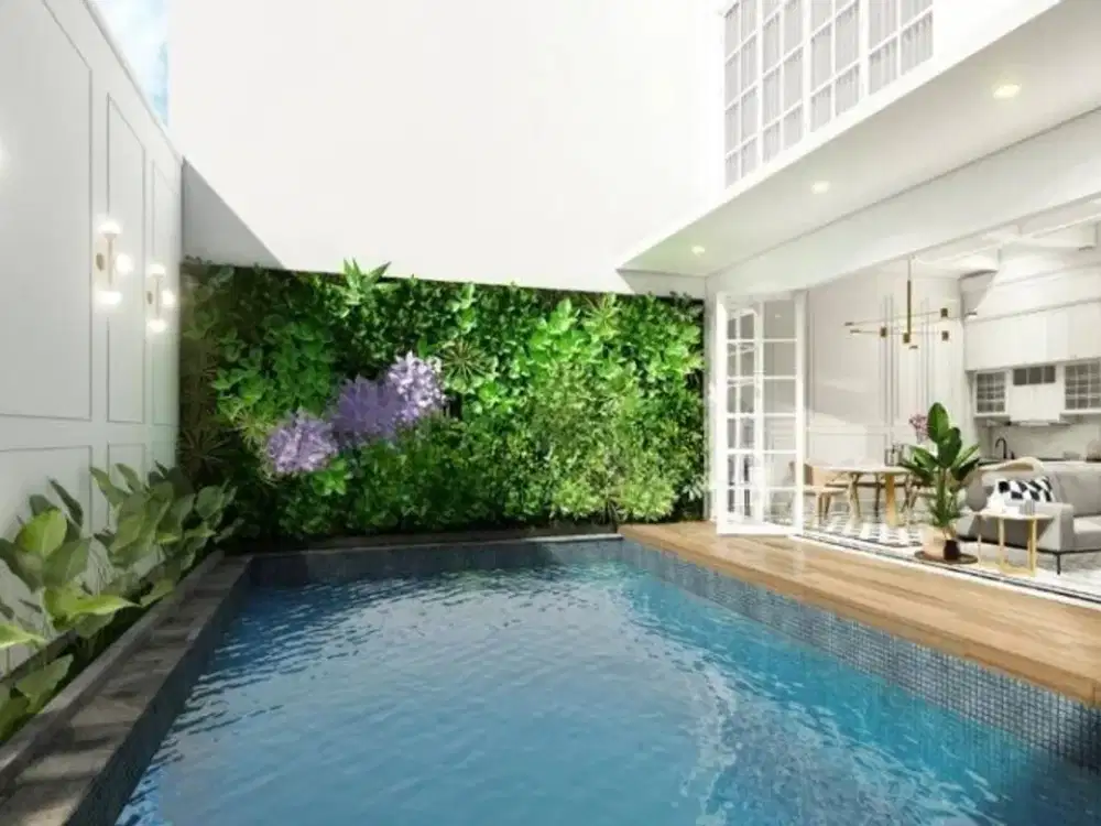 RUMAH MEWAH BRAND NEW PRIVATE POOL DI PONDOK INDAH DALAM CLUSTER