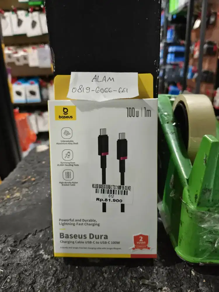 Usb baseus type c to c 100w atlantis dahsyat