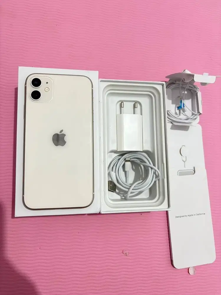 iphone 11 128gb ibox white fullset