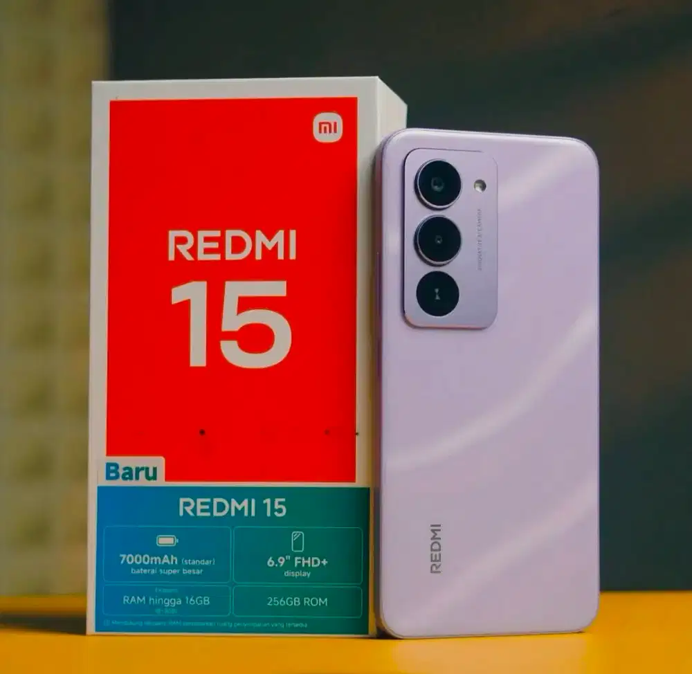 REDMI 15 8/128 & 8/256 NEW SEGEL GARANSI RESMI