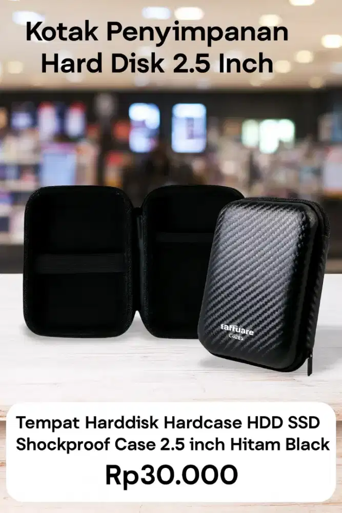 Tempat Harddisk Hardcase HDD SSD Dompet Shockproof Case 2.5 inch