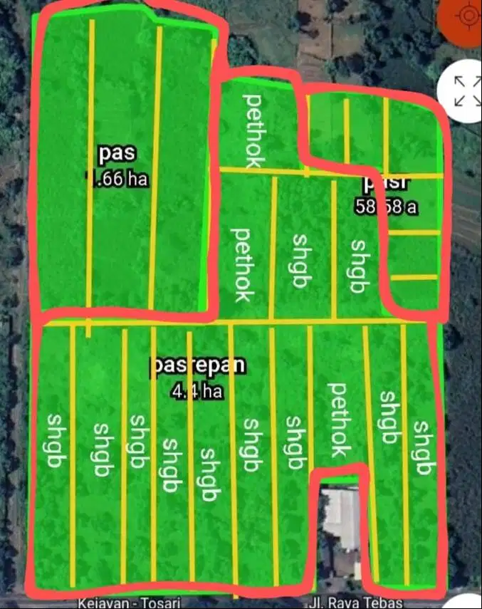 DIJUAL TANAH NOL JALAN RAYA 44287M LOKASI POH GADING PASREPAN PASURUAN