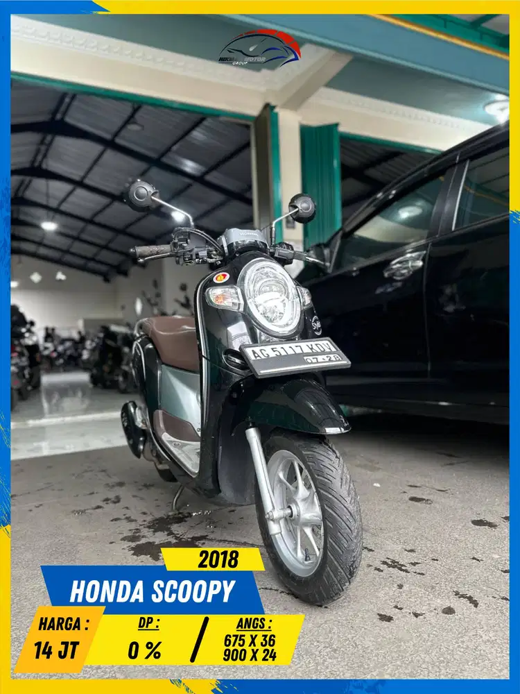 HONDA SCOOPY 2018 PLAT AG READY MASZEH HIKMAH MOTOR KEPUH