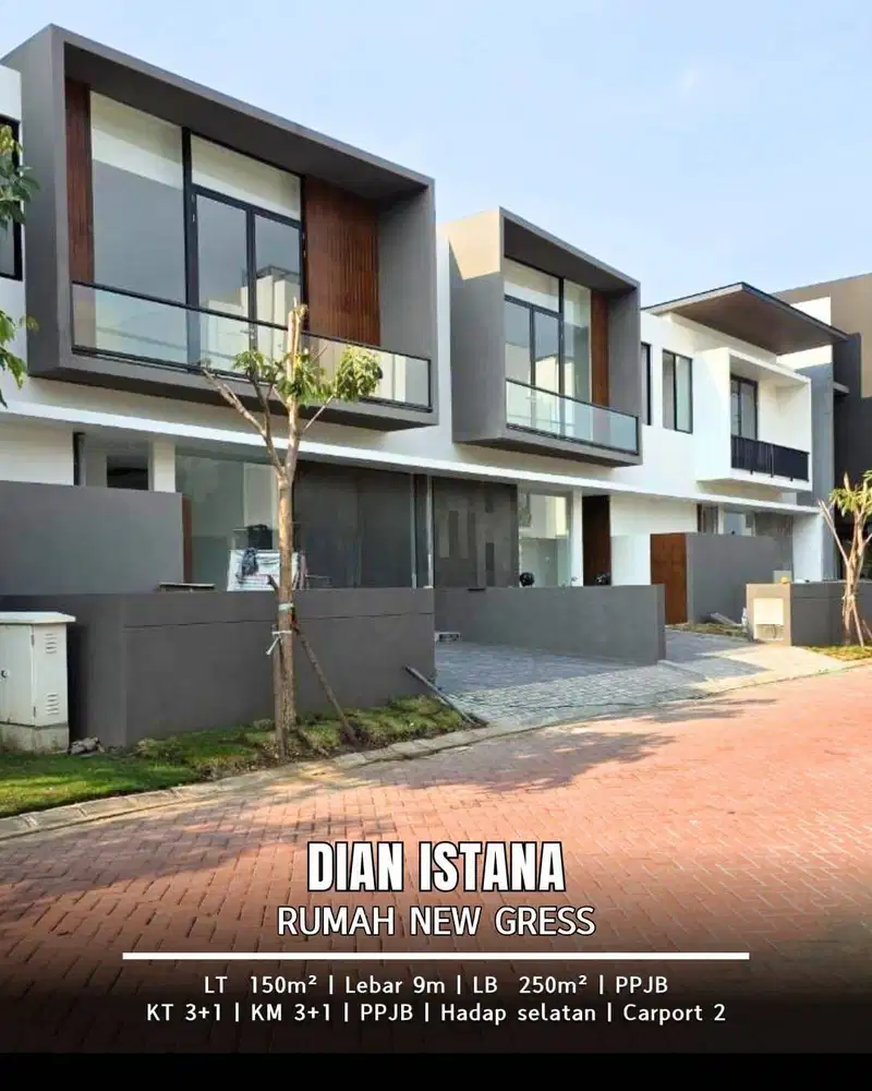 DIJUAL RUMAH BARU SIAP HUNI DIAN ISTANA NEXUS PARK AVENUE 4KT 4KM